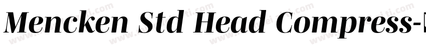 Mencken Std Head Compress字体转换